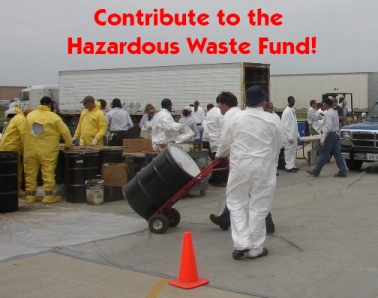 McLean County Household Waste Event with the text "Contribute to the Hazardous Waste Fund!"