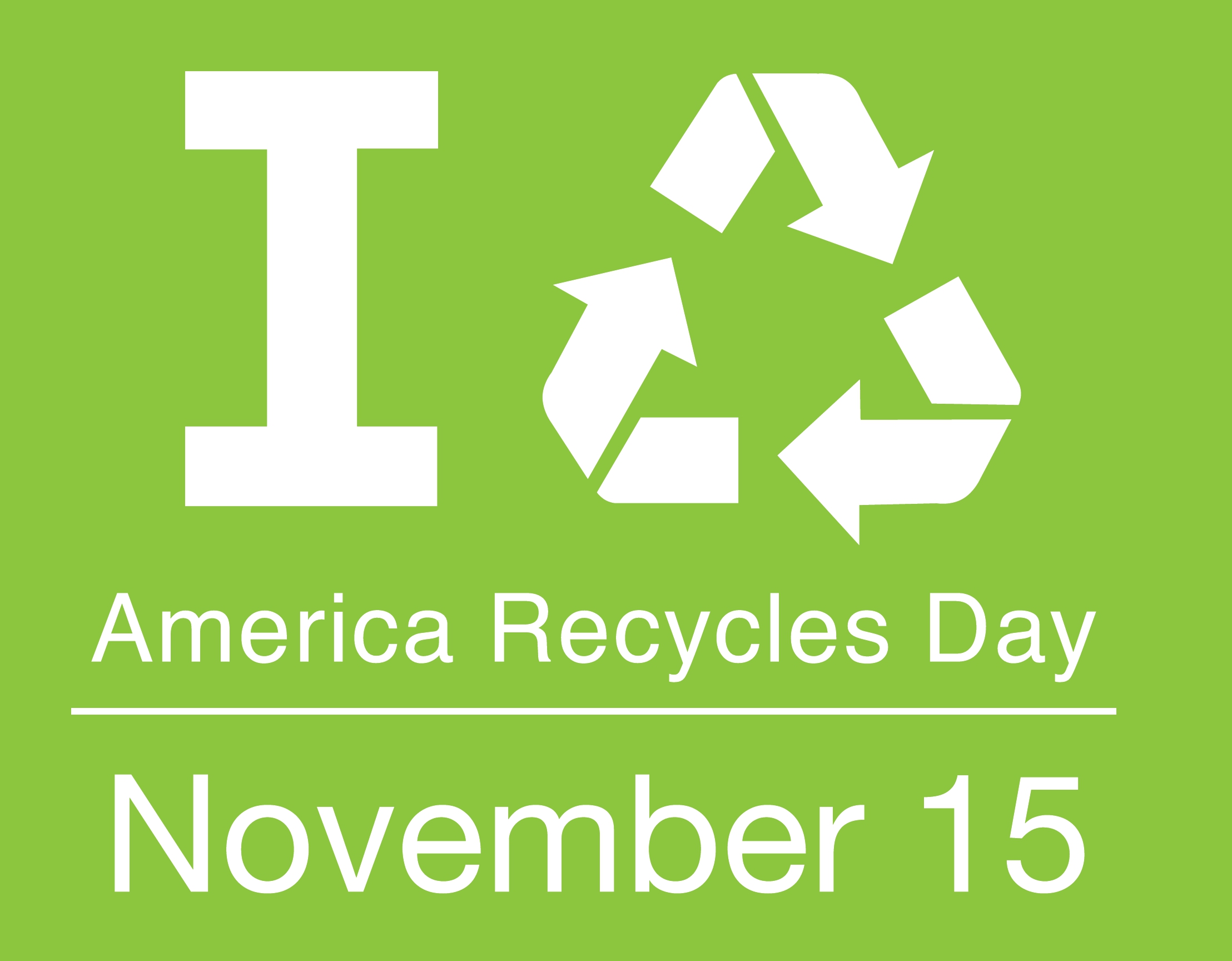 America Recycles Day logo - Event advertisement.