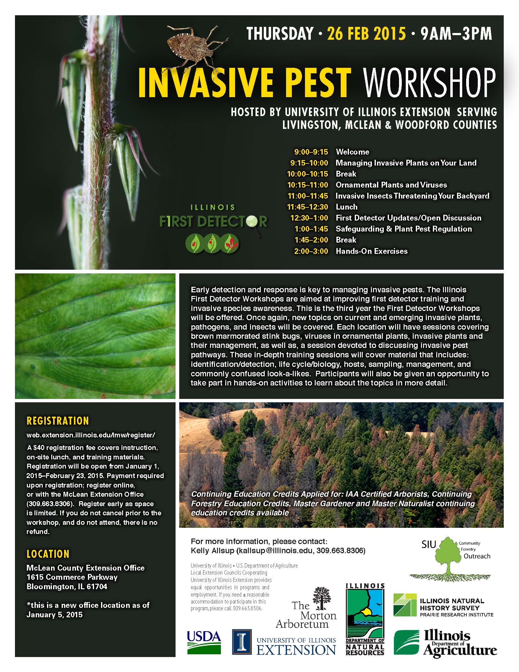 2014 Forest Pest Workshop Flyer: Invasive Pest Workshop.