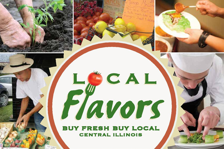 Local Flavors: Buy Fresh, Buy Local central Illinois advertisement.