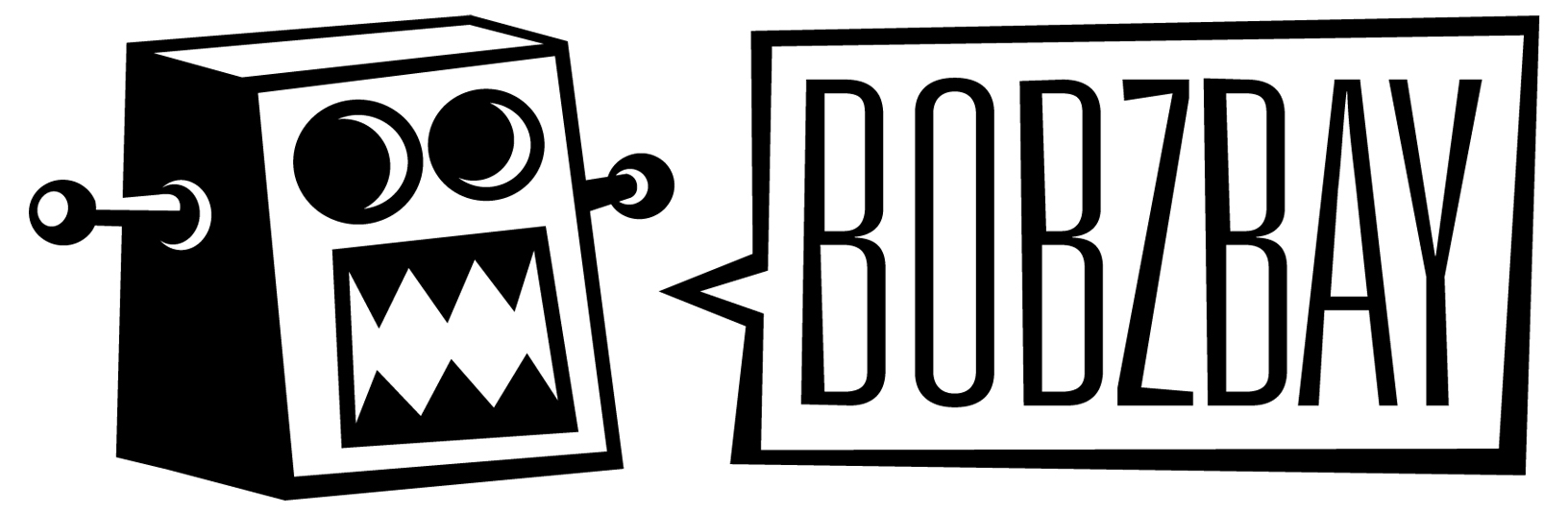 Bobzbay robot logo.