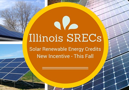 Illinois SRECs (Solar Renewable Energy Credits) logo.