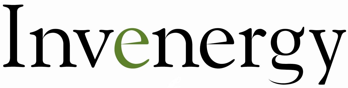 Invenergy logo with black lettering and a green "e."