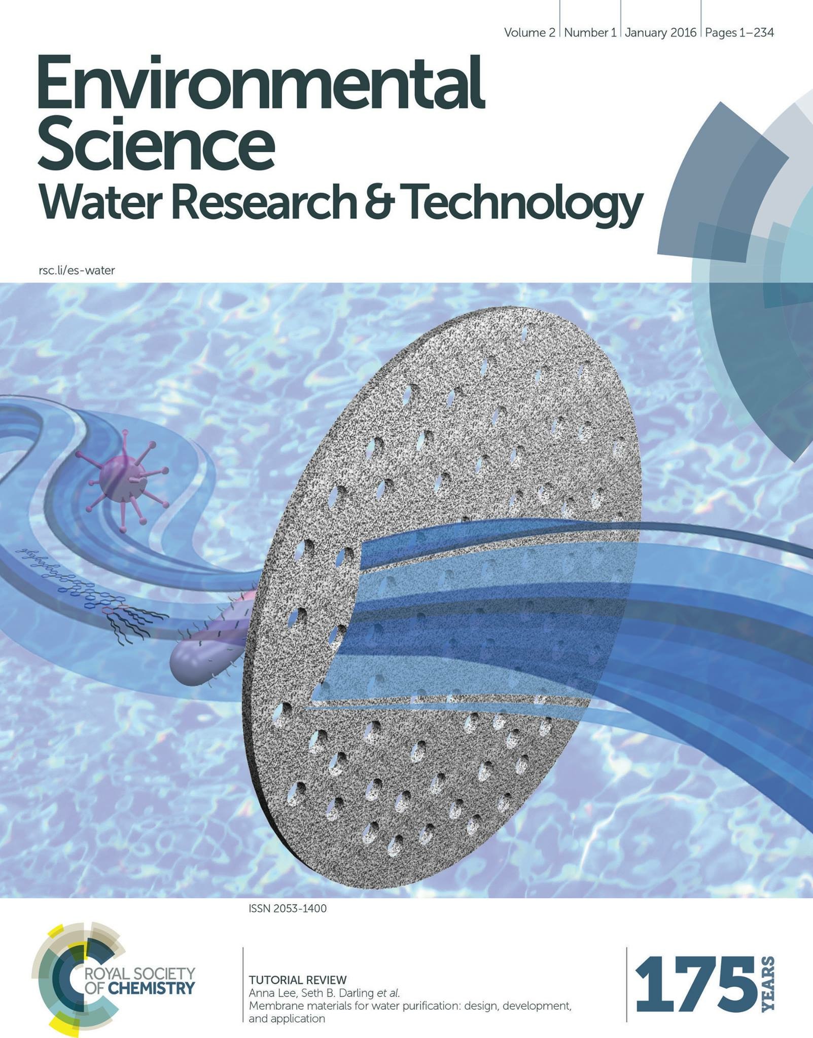 Royal Society of Chemistry journal focusing on Environmental Science and water technology.