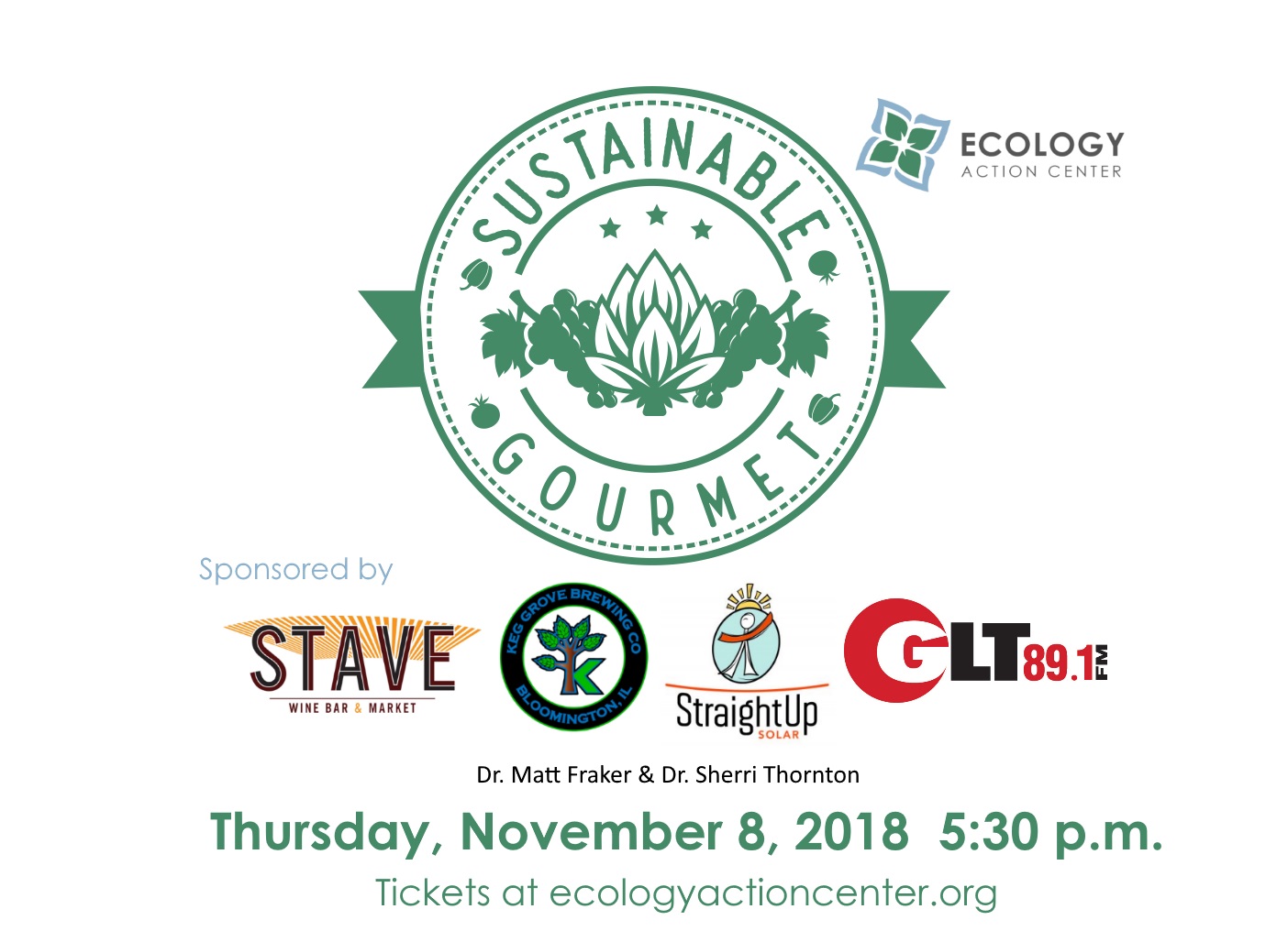 Sustainable Gourmet Logo for Thursday, November 8, 2018.