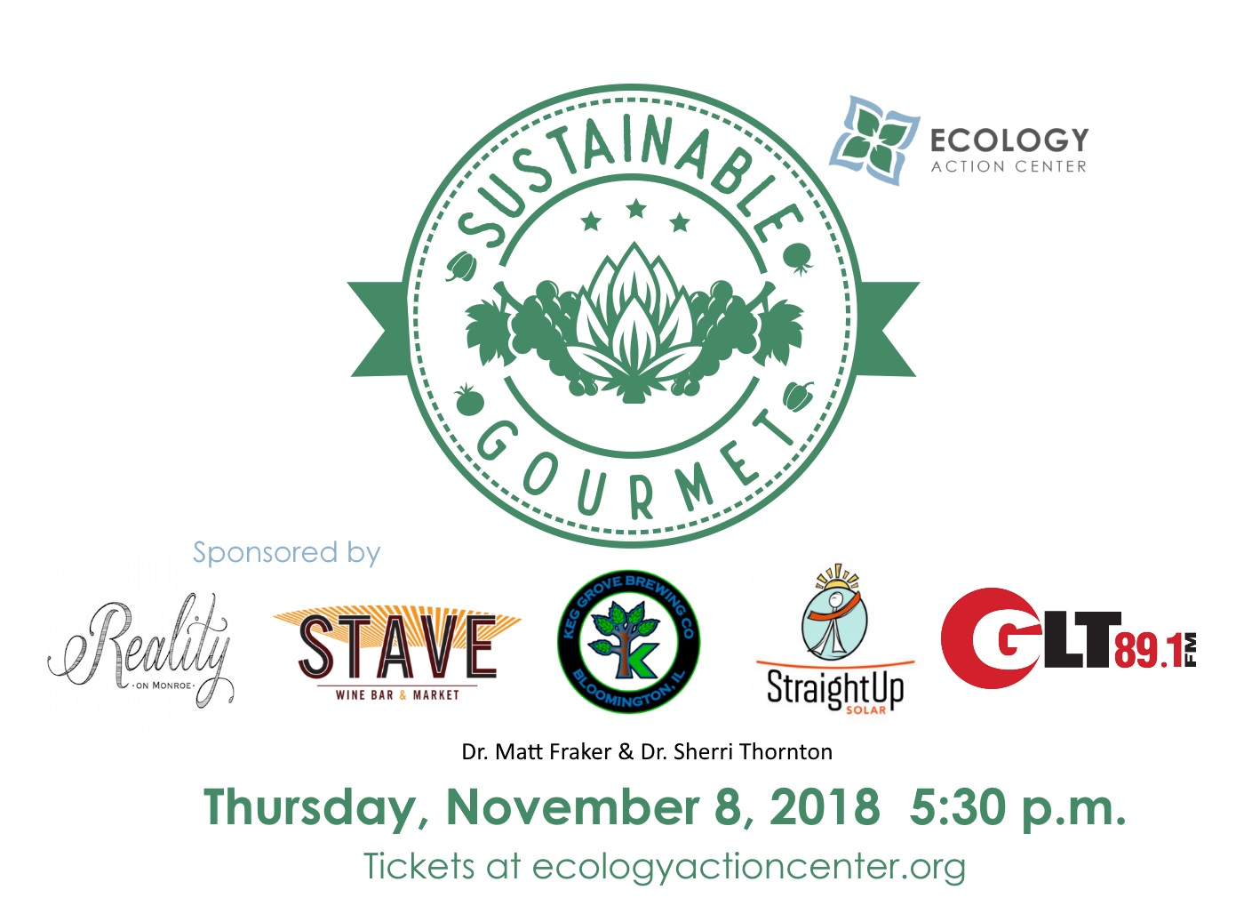 Sustainable Gourmet Logo for Thursday, November 8, 2018.