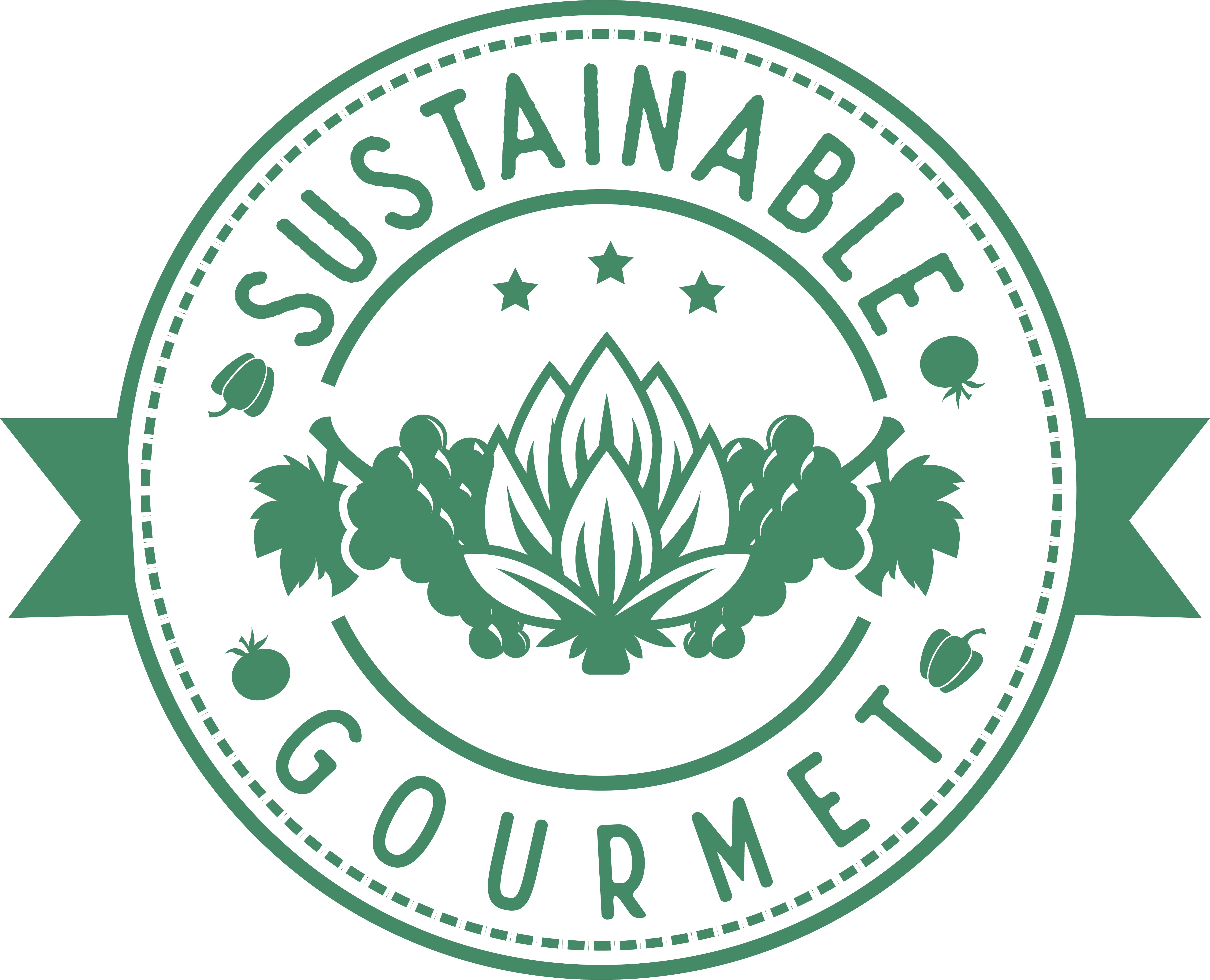 The Sustainable Gourmet Logo.