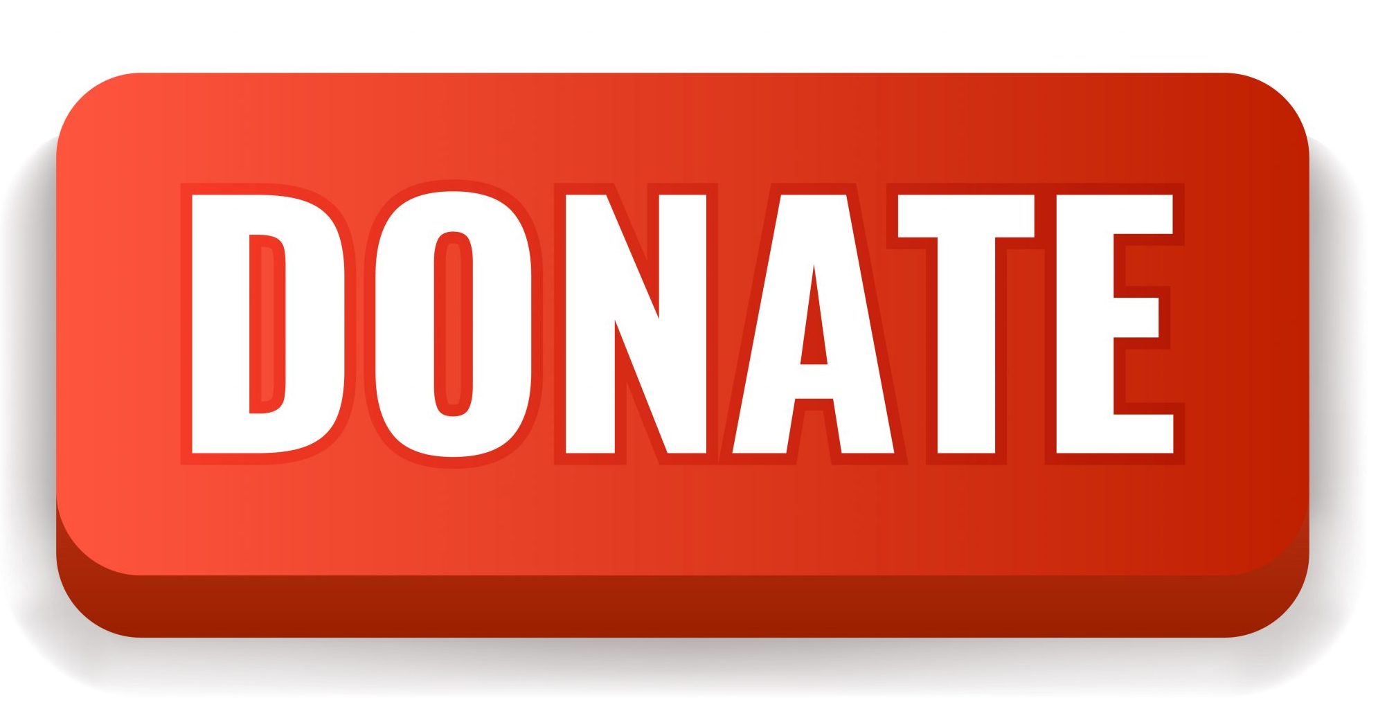 Red button with "Donate" in white letters.