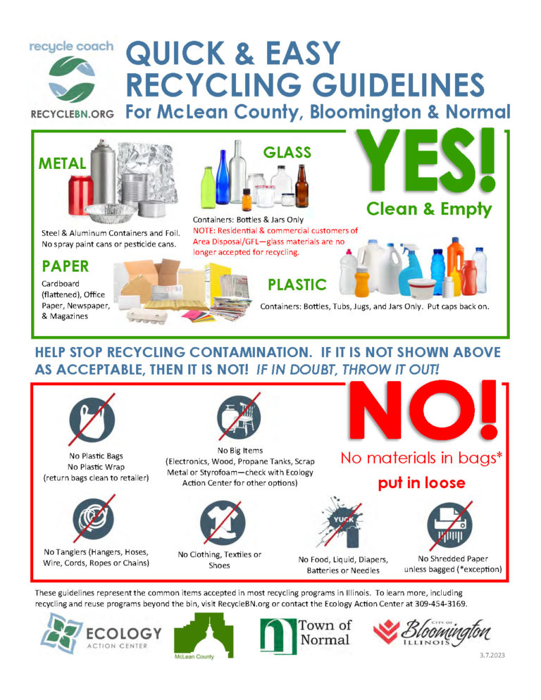 Recycle Acceptable Normal Residential Recycling