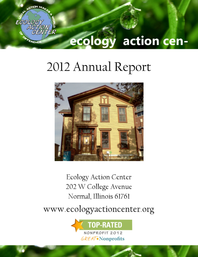 First page of the 2012 Annual Report 