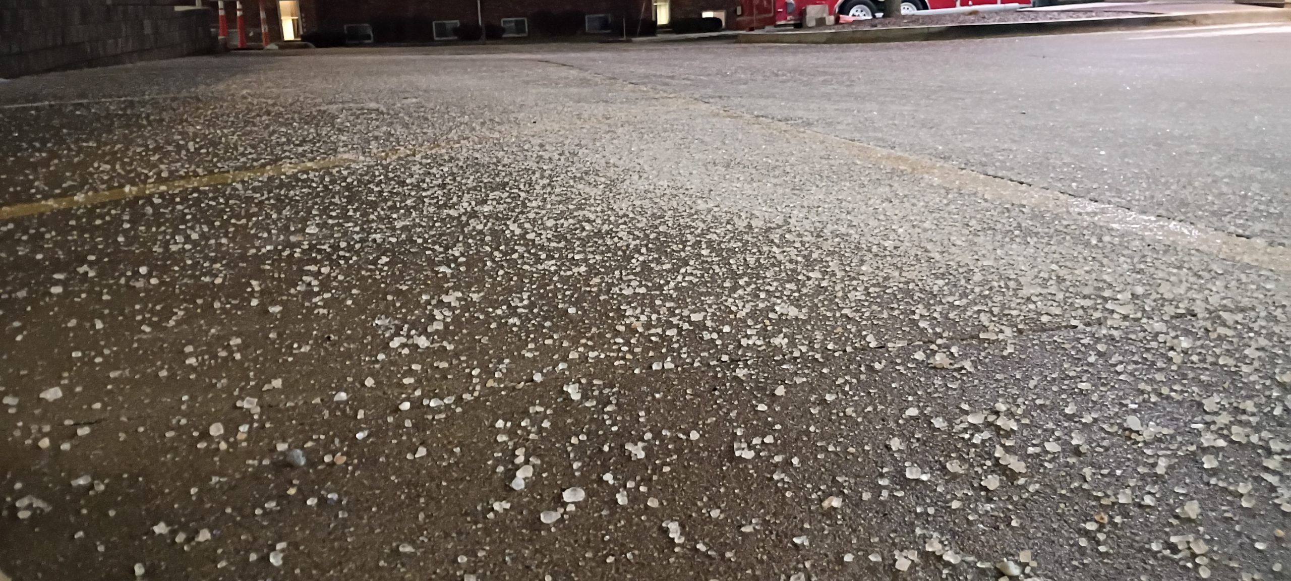 Excessive Salt on a road